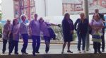 Salford Royal Hospital applause and protest 